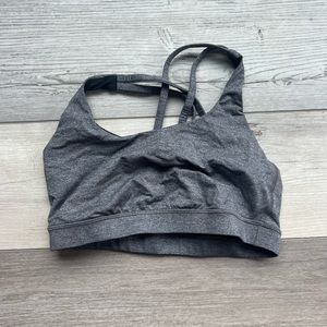 Gray lulu lemon sports bra